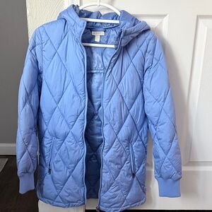 Zella Kids Light Blue Hooded Puffer Jacket
